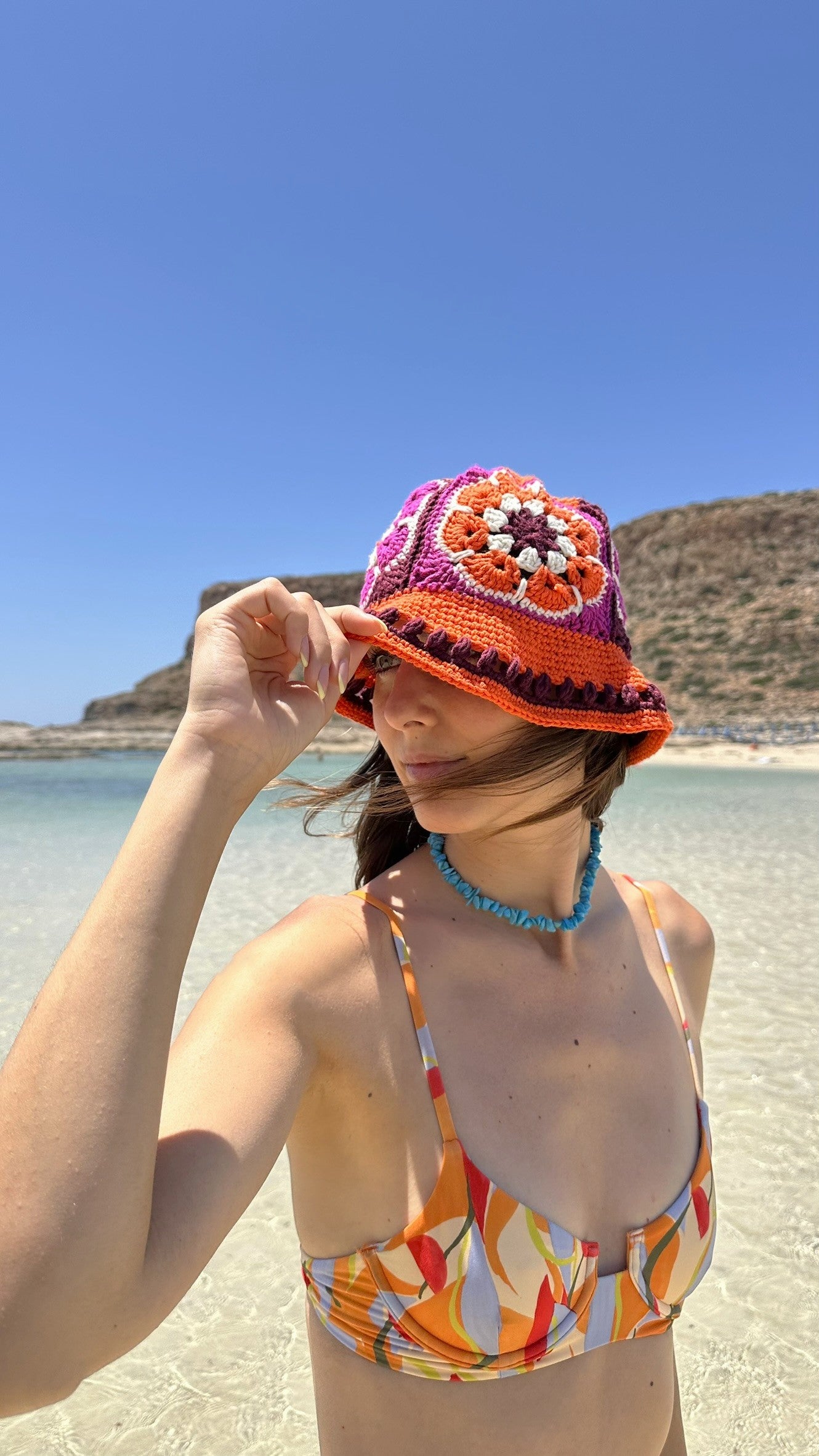 Granny Square Crochet Bucket Hat - PDF Crochet Pattern